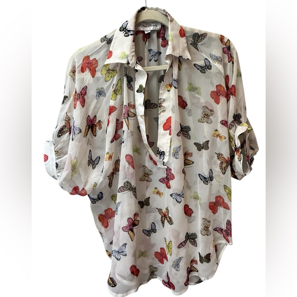 Sheer blouse from Fifteen Twenty